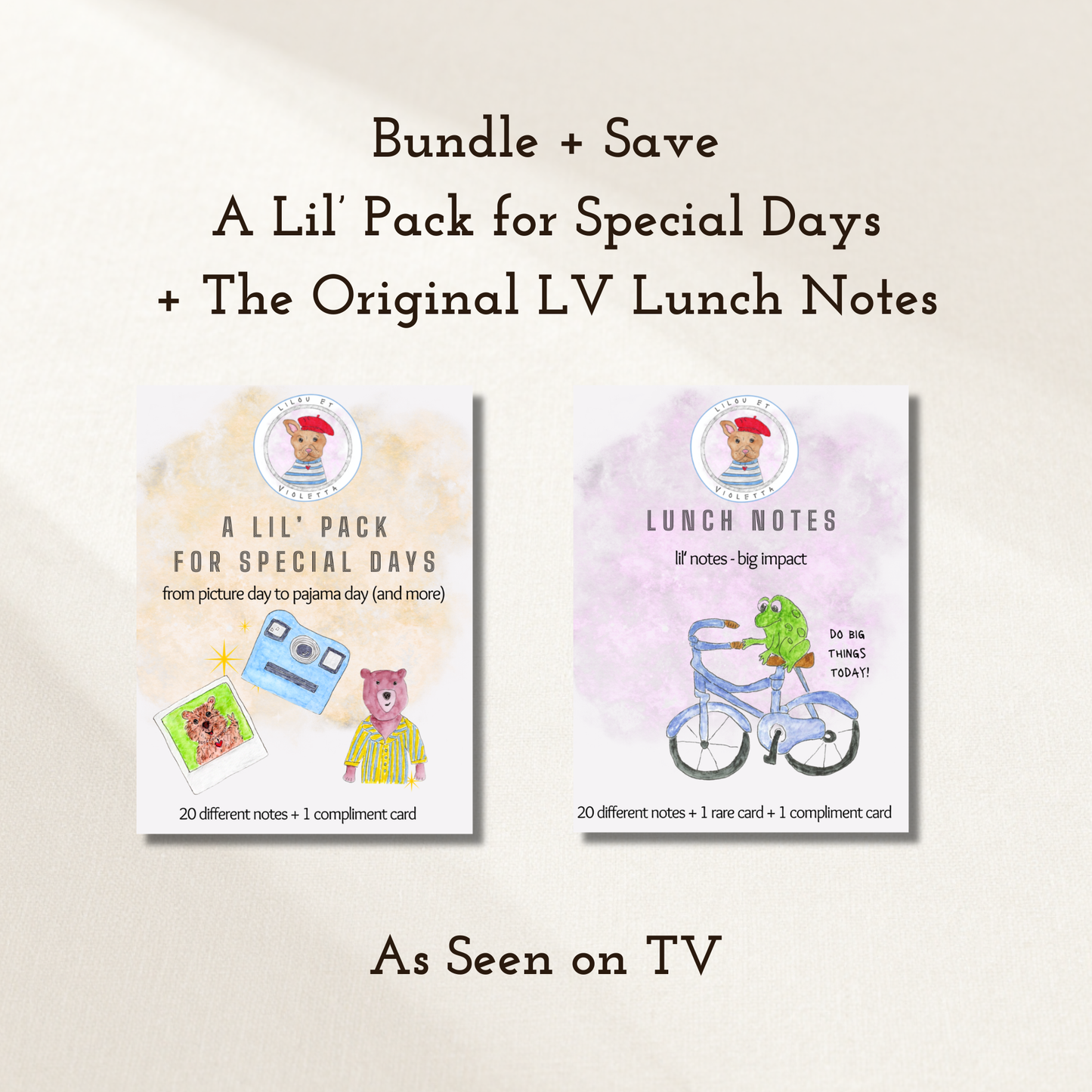 Bundle and Save: Lil' Pack for Special Days + Original Lunch Notes